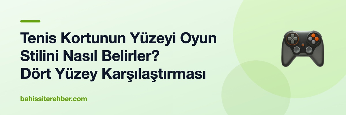 Tenis Kortunun Yüzeyi Oyun Stilini Nasıl Belirler? Dört Yüzey Karşılaştırması